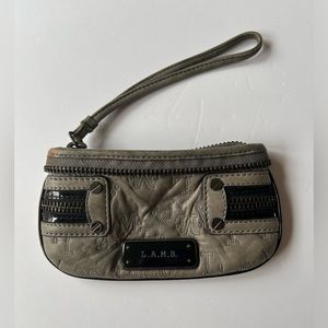 Lamb Vintage Y2K Gray Wristlet